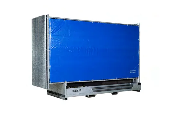 Gezeild hekwerk (blauw)