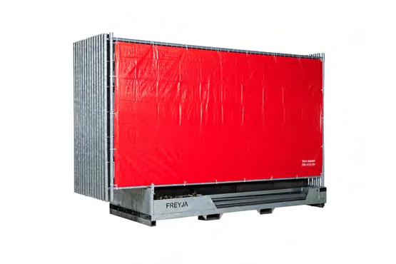 Gezeild hekwerk (rood)